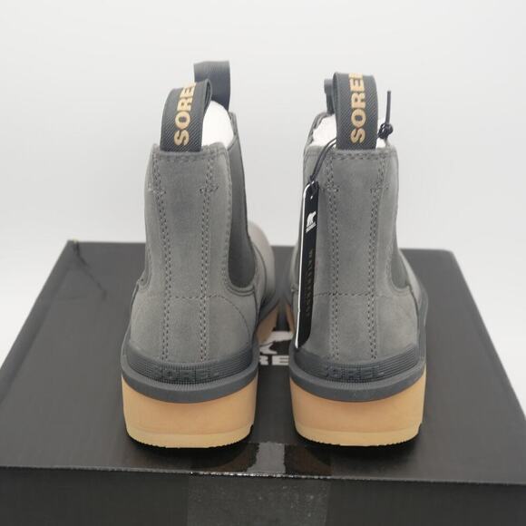 NEW Sorel Hi-Line Chelsea Boots Waterproof Quarry Gray Brown  Women's 5 - Picture 3 of 7